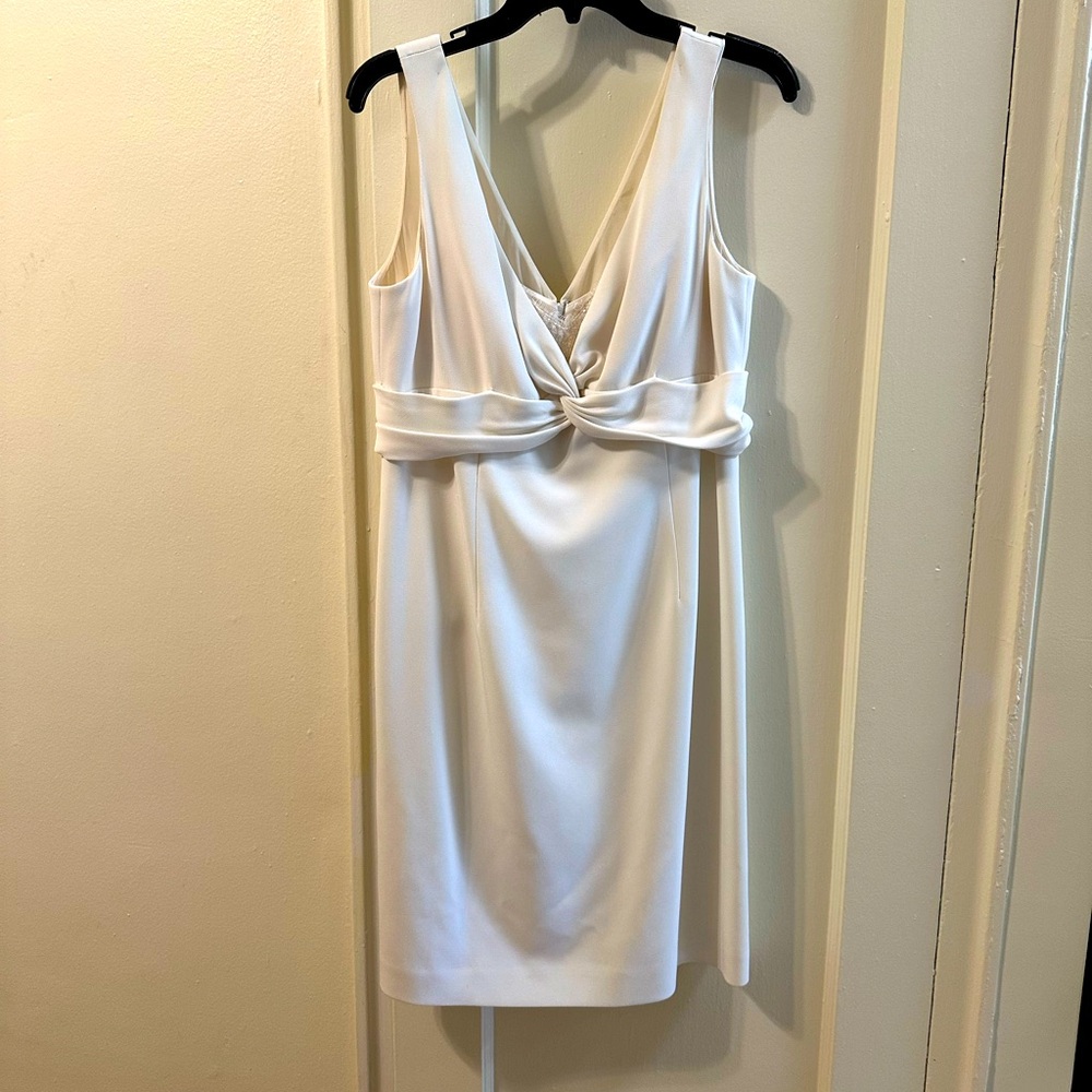 Richard Freeman for Teri Jon Cream Backless Dress New Without Tags